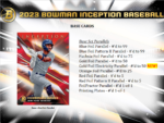 2023 Bowman Inception Baseball Hobby 16 Box Case - Image 2