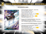 2023 Bowman Inception Baseball Hobby 16 Box Case - Image 4