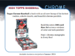 2024 Topps Chrome Baseball Hobby 12 Box Case - Image 2