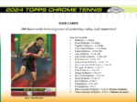 2024 Topps Chrome Tennis Hobby 12 Box Case - Image 2