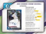 2024 Bowman Chrome Baseball HTA Choice 12 Box Case - Image 3