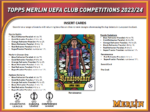 2023-24 Topps UEFA Club Competitions Merlin Chrome Soccer Hobby 12 Box Case - Image 4