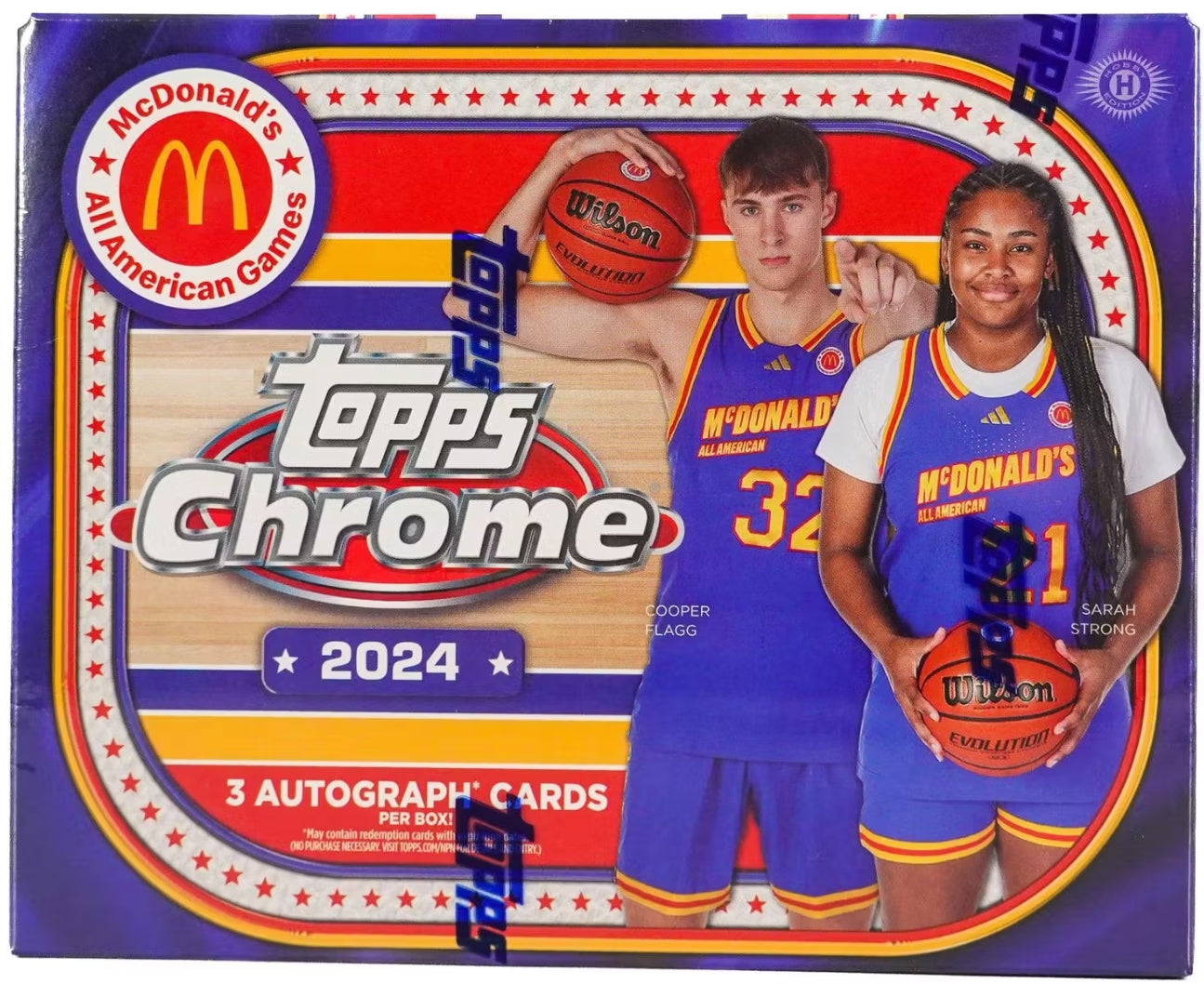 Screenshot_18-5-2025_145626_www.dacardworld.com_ 2024 Topps Chrome McDonald's All American Basketball Hobby 12 Box Case - Image 1