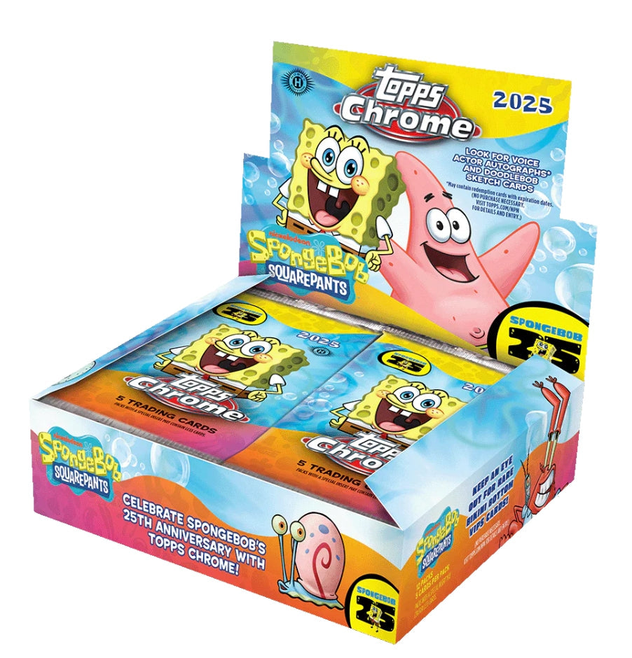 Screenshot_6-9-2025_162032_www.topps_.com_66edee9d-dea9-4364-9121-5360dd5e1951 2025 Topps Chrome Spongebob 25th Anniversary Hobby 12 Box Case - Image 1