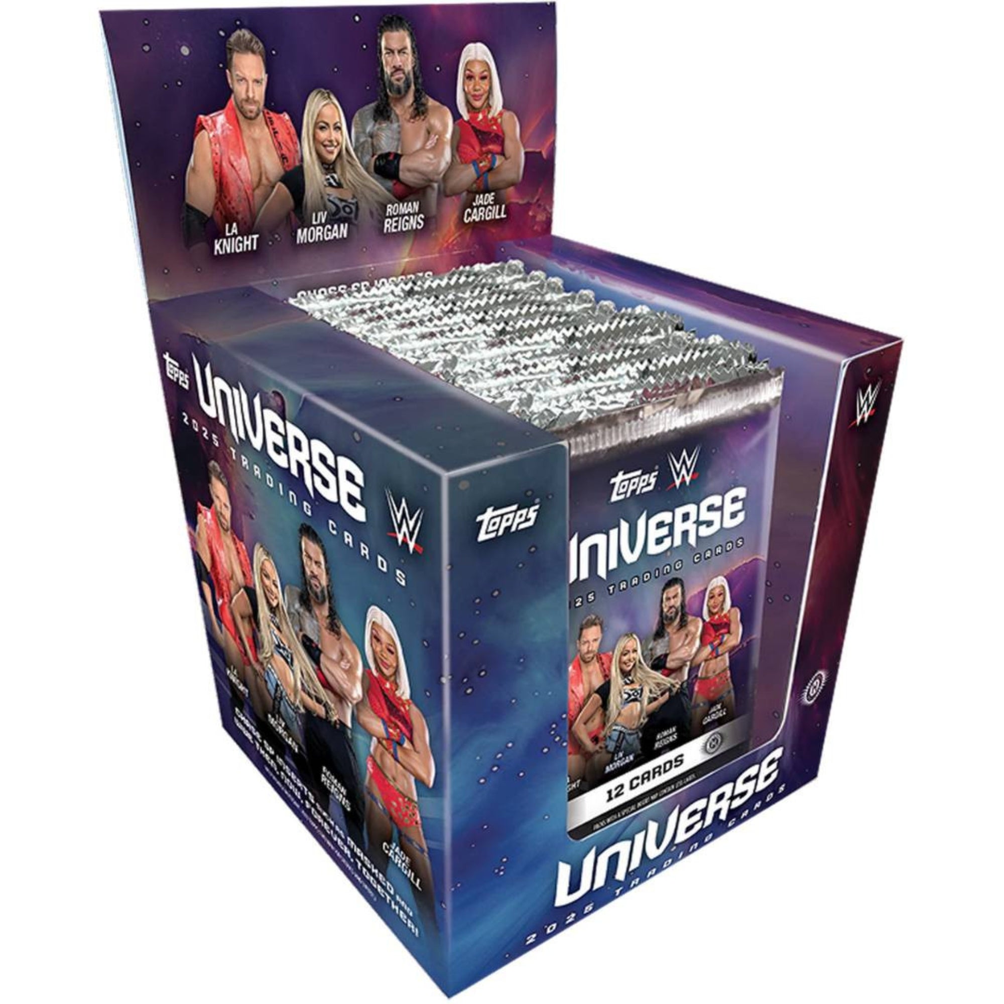 Untitled_2000x2000px_1_3bb6785d-38f3-47a5-8fbf-daa2abde9bfd 2025 Topps Universe WWE Hobby Box 12-box case - Image 1