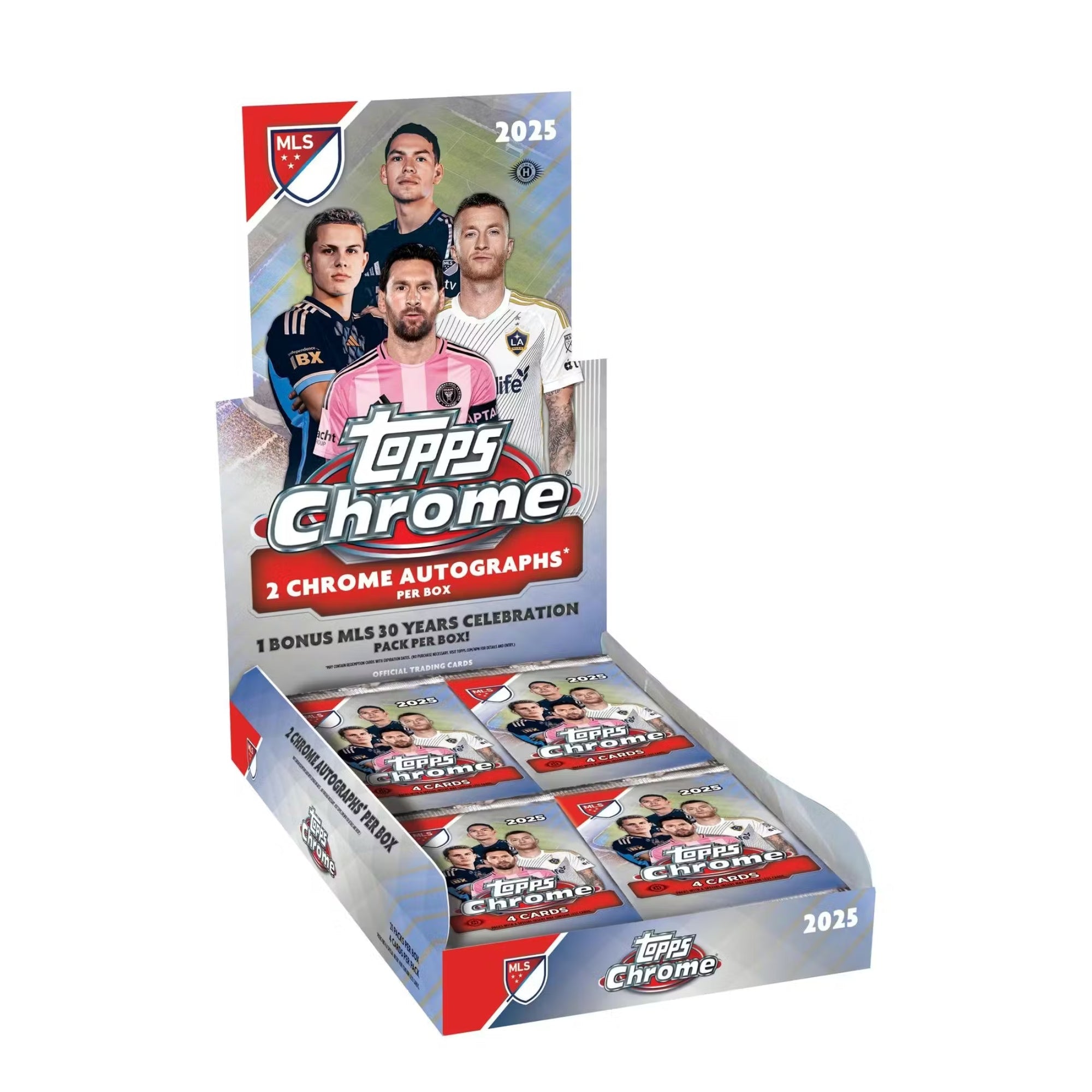 Untitled_2000x2000px_29 2025 Topps Chrome MLS Soccer Hobby 12 Box Case - Image 1