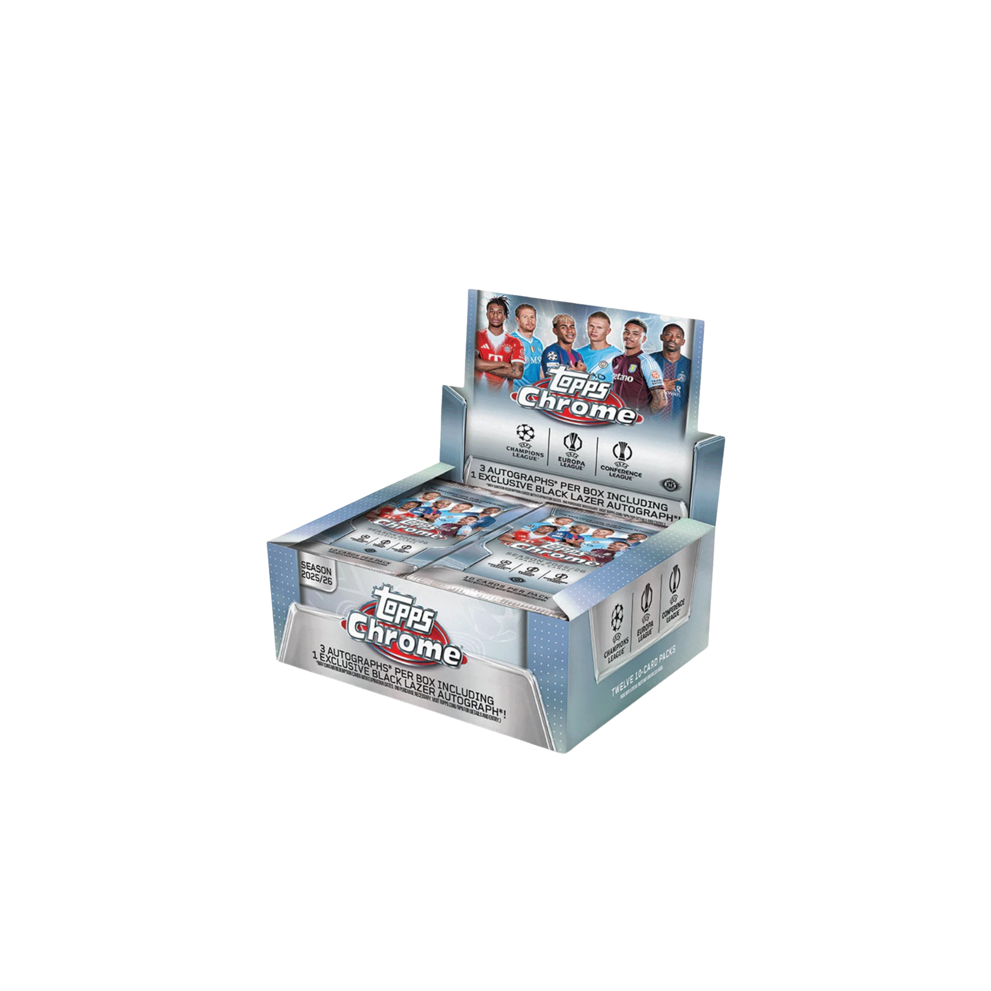 Untitled_2000x2000px_38 2025-26 Topps UEFA Club Competitions Chrome Soccer Jumbo 8 Box Case - Image 1