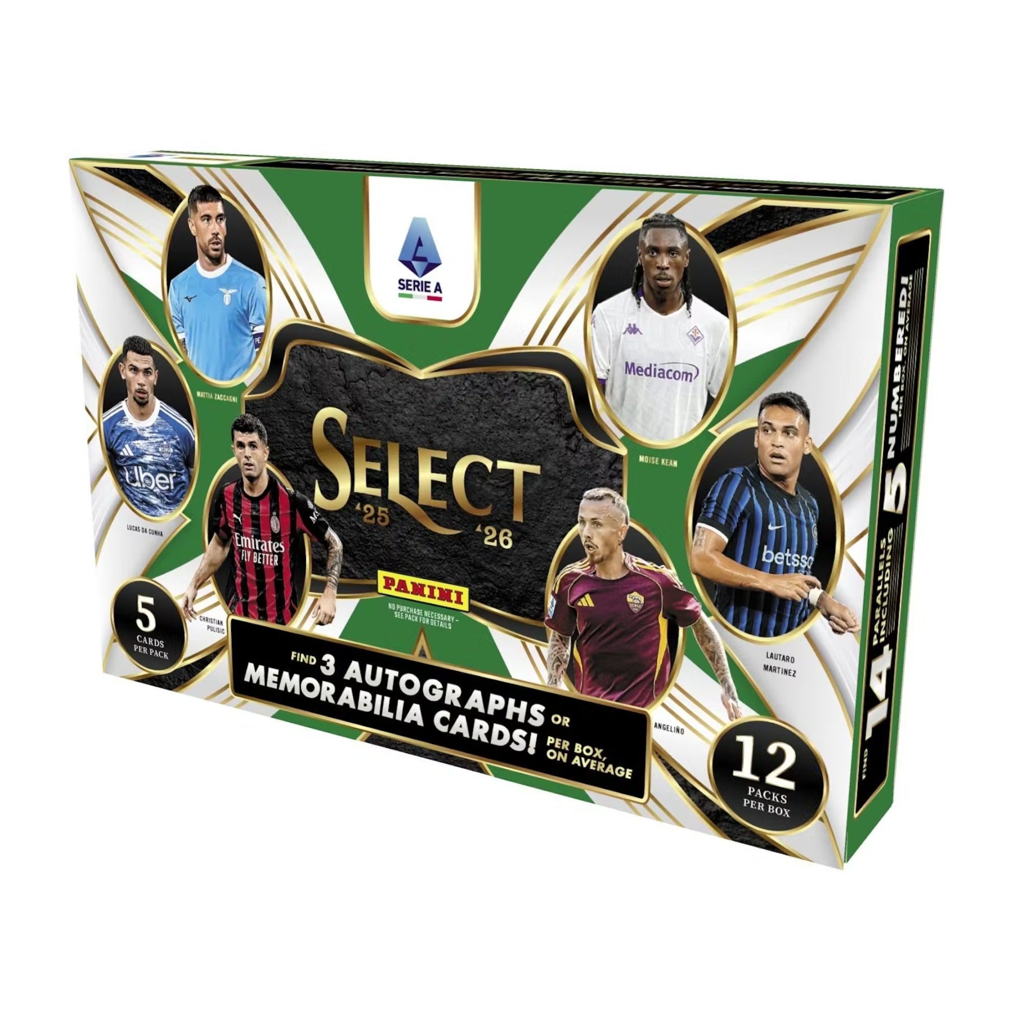 Untitled_2000x2000px_41_f14b563f-0b33-41dd-860b-b645fc75f176 2025-26 Panini Select Serie A Soccer Hobby 12 Box Case - Image 1