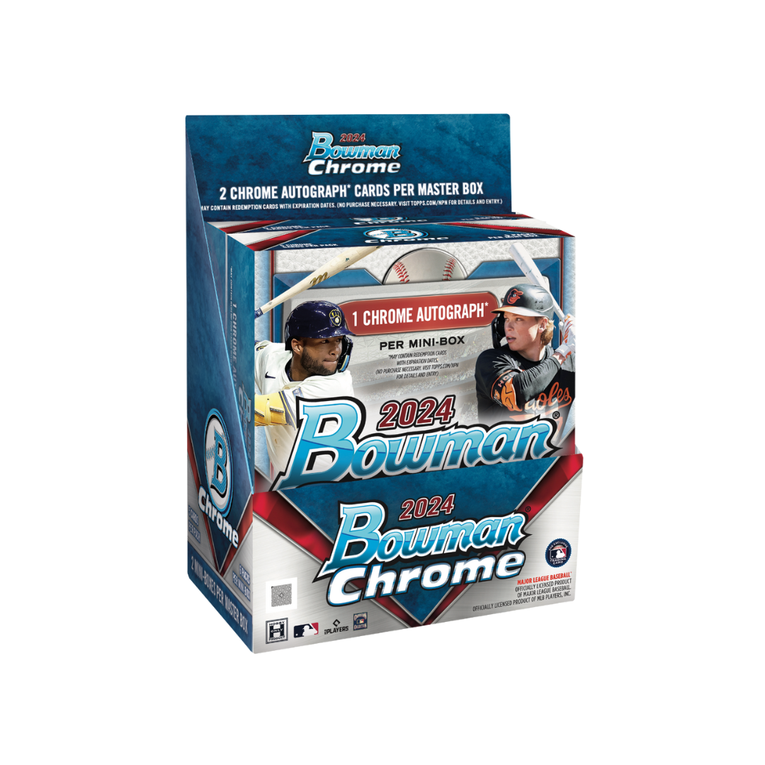 Untitled_design_-_2024-09-10T103708.979 2024 Bowman Chrome Baseball Hobby 12 Box Case - Image 1