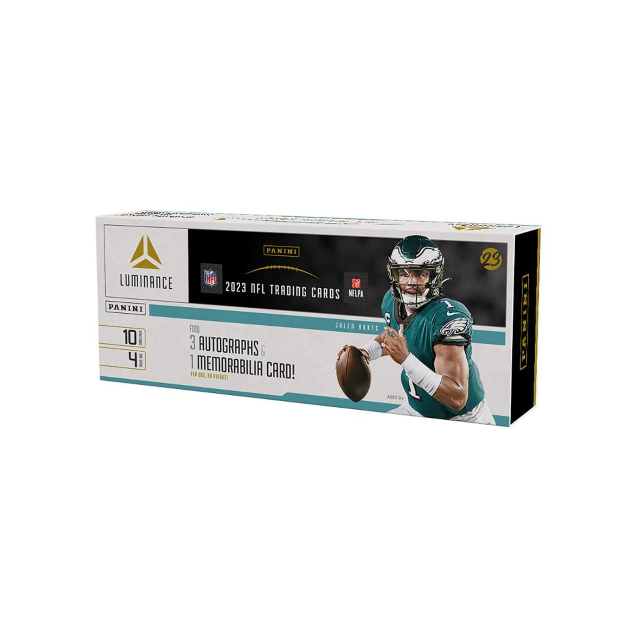 Untitleddesign-2023-08-23T105047.732 2023 Panini Luminance Football Hobby 12 Box Case - Image 1