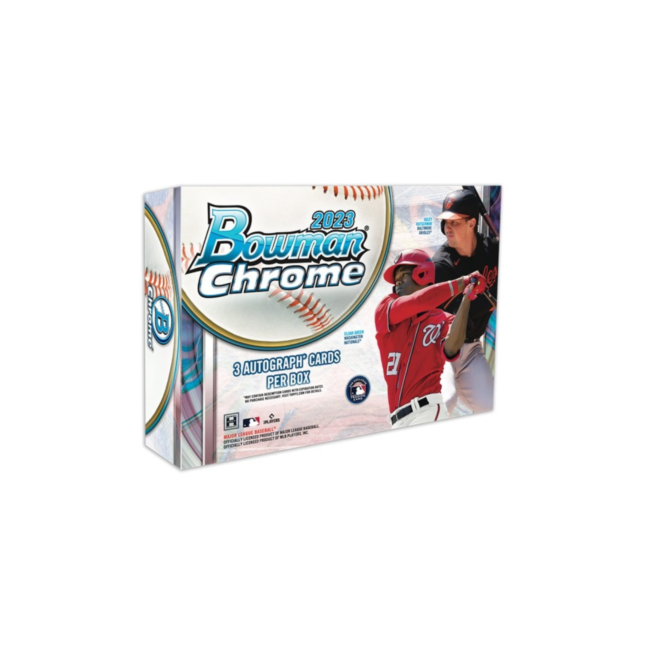 Untitleddesign-2023-09-12T121443.120 2023 Bowman Chrome Baseball HTA Choice 12 Box Case - Image 1