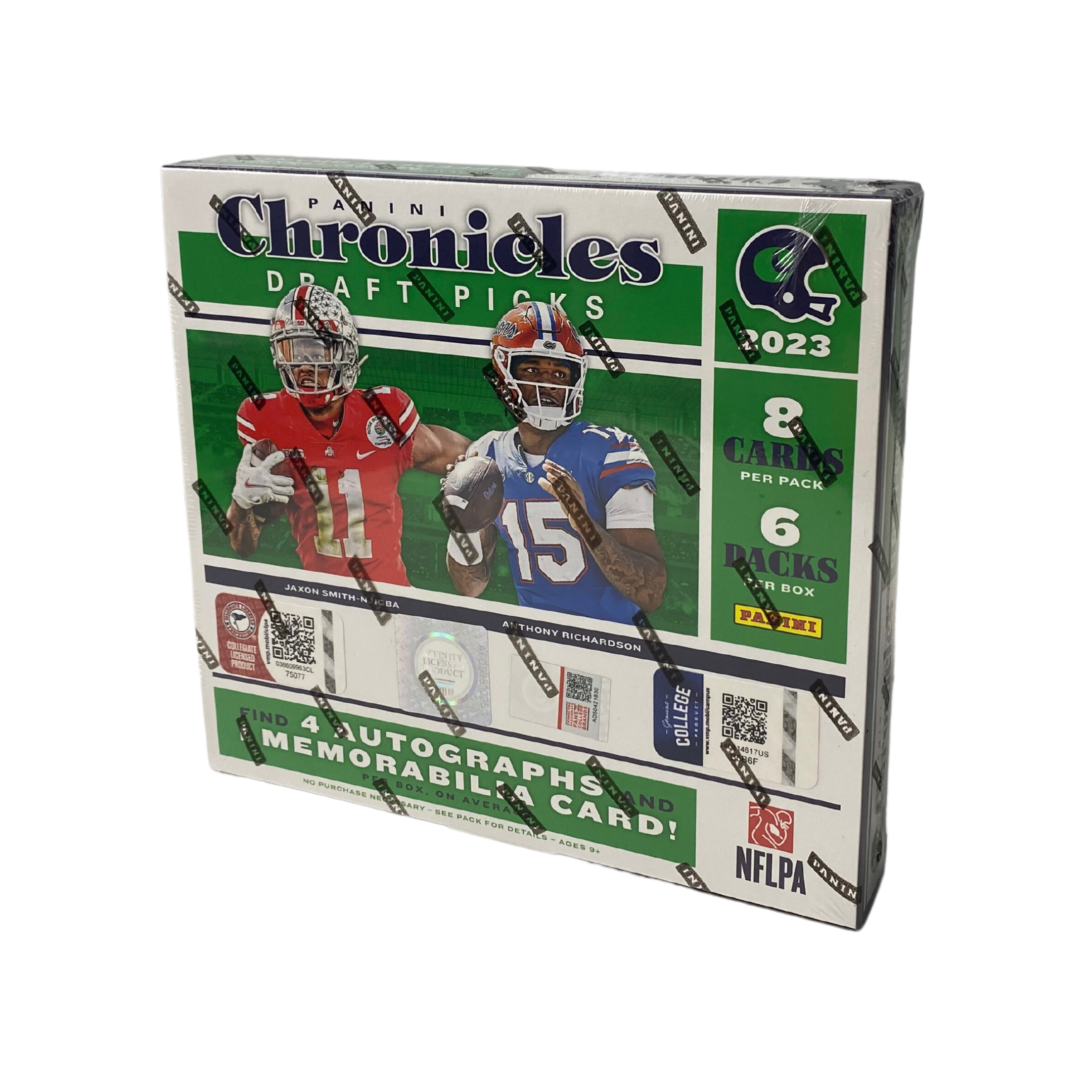 Untitleddesign_20_d167dd2e-1730-4f8d-b646-4a260a2ed937 2023 Panini Chronicles Draft Picks Football Hobby 16 Box Case - Image 1
