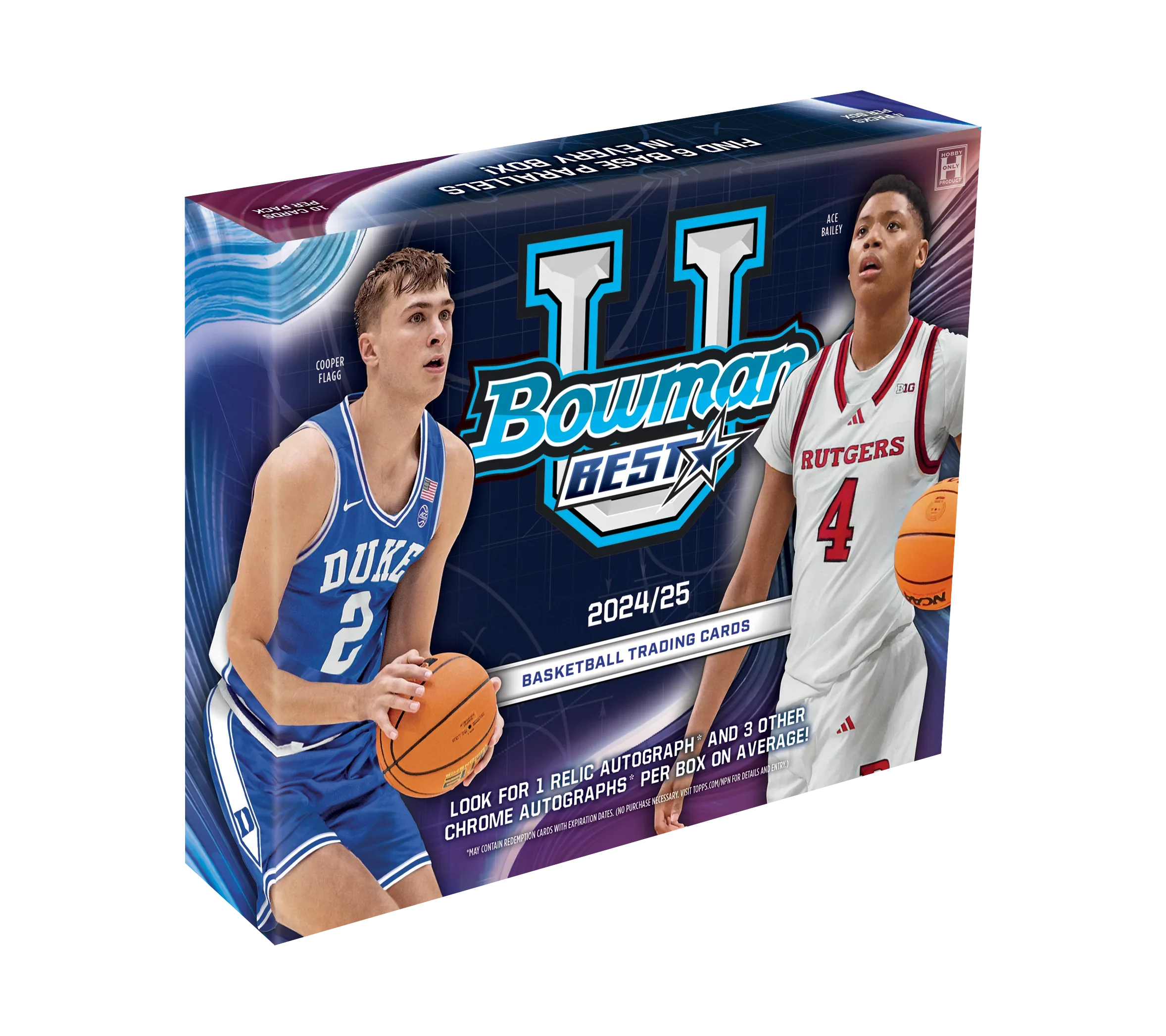 d7c6352ac2718d0c770dabf3ed20f7ace9cc170e_25BUBB_FGC006071_HBX 2024-25 Bowman's Best University Basketball Hobby 12 Box Case - Image 1